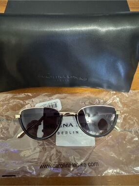 Carolina Lemke Berlin Sunglasses in Black and Gold